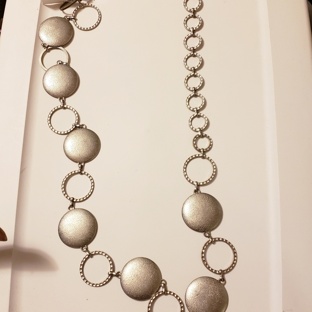 Women's Silver 44" Chain Adjustable ⛓ Belt